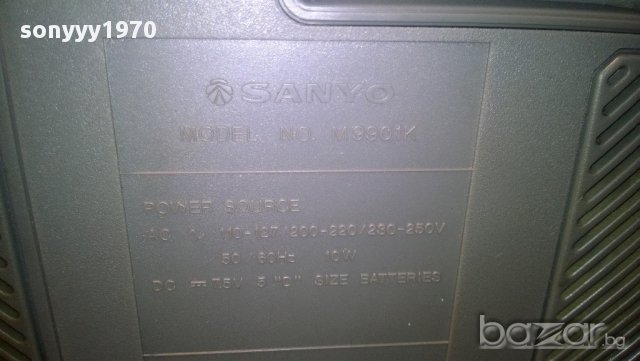 sanyo m9901k-stereo radio cassette recorder-внос швеицария, снимка 13 - Радиокасетофони, транзистори - 11653897