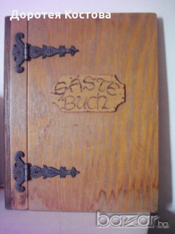 Старо дървено меню, снимка 1