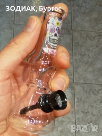 Стъклен мини БОНГ, снимка 3 - Други - 25501437