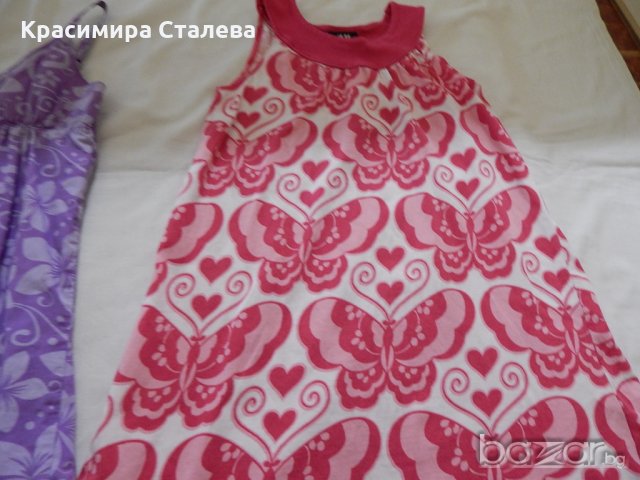 Рокли-5-6 год.-100% памук, снимка 5 - Детски рокли и поли - 19012358