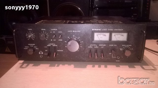 Strato a-9009-amplifier 250w-w.germany-внос швеицария, снимка 2 - Ресийвъри, усилватели, смесителни пултове - 15485411