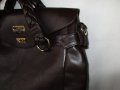 ЕСТЕСТВЕНА КОЖА на BELLA MILLA-ITALY - голяма кафява дамска чанта, снимка 4