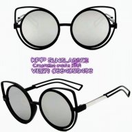 котешки слънчеви очила сребърни огледални стъкла 190620, снимка 4 - Слънчеви и диоптрични очила - 18332179