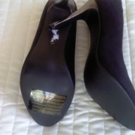 Нови Велурени Черни Обувки 39, снимка 3 - Дамски обувки на ток - 11206895