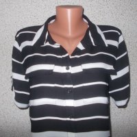 Риза рае черно и бяло, L, XL размер, снимка 2 - Ризи - 24951947
