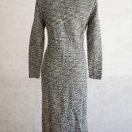 Дълга рокля в сив меланж марка by Hellene - 2XL, снимка 3 - Рокли - 18172817