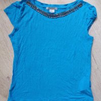 H&M синя лятна блузка, снимка 1 - Тениски - 18766988