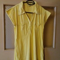 Дам.тениска-"SOCCX"-/памук/-патешко жълта. Закупена от Италия., снимка 1 - Тениски - 21980209