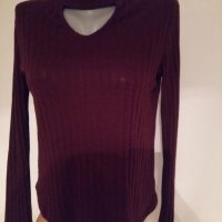 Дамска блуза  бордо, снимка 5 - Блузи с дълъг ръкав и пуловери - 23366403