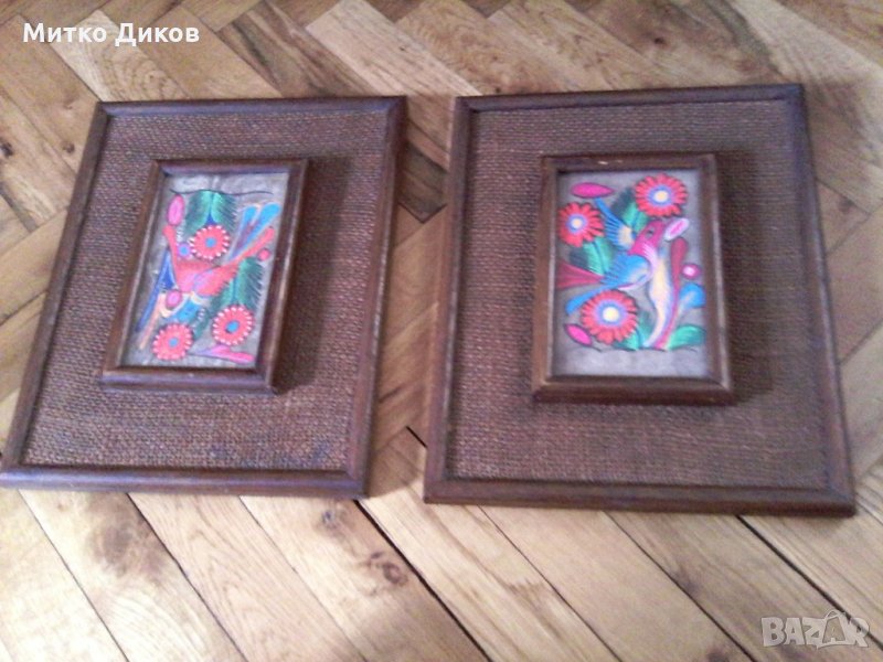 Картини дървена рамка-стъкло 285х230-2броя, снимка 1