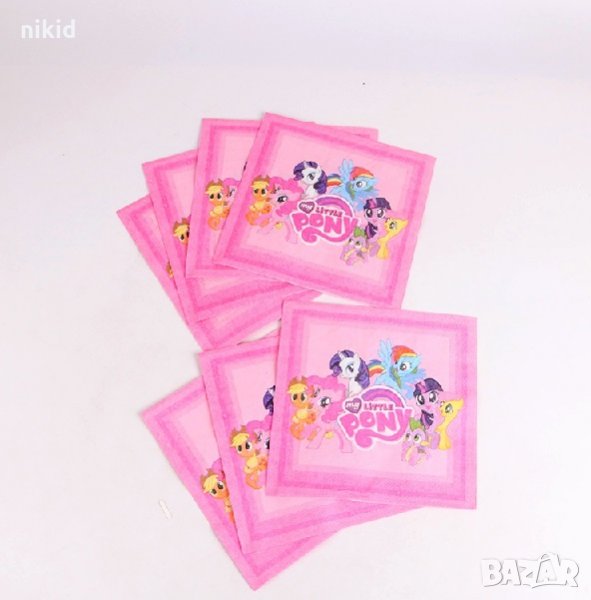 Малкото Пони My Little Pony 10 бр парти салфетки рожден ден, снимка 1