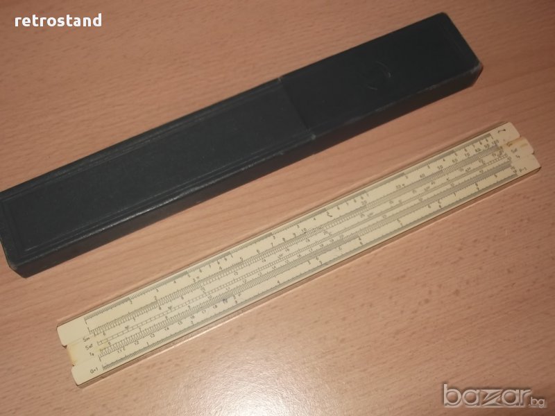 № 1830  стара руска логаритмична линийка, снимка 1