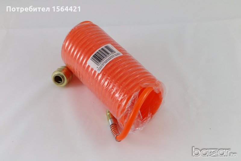 Пневматичен спирален маркуч Mannesmann, нов, немски, закупен от Германия. Външен диаметър 8 мм, , снимка 1