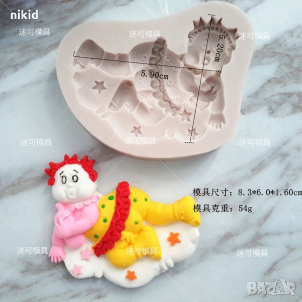 Бебе с бутилка силиконов молд форма декорация торта фондан шоколад и др., снимка 1