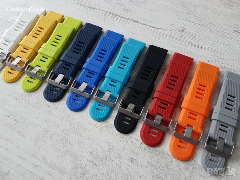 Силиконова каишка за Garmin Fenix 3 HR 5X 6X 7X 26mm QuickFit, снимка 1