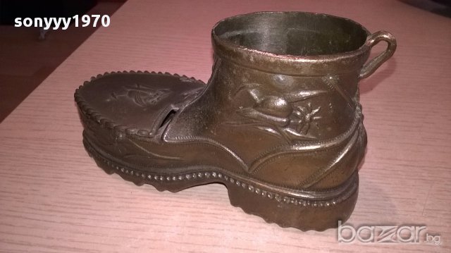РЕТРО Обувка-made in italy-15х8х6см-внос швеицария, снимка 3 - Антикварни и старинни предмети - 17809137