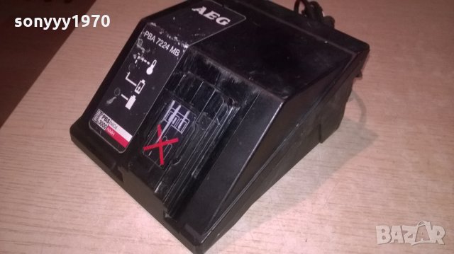 aeg battery charger 7.2-24v/1.8a-внос швеицария, снимка 4 - Винтоверти - 23513885