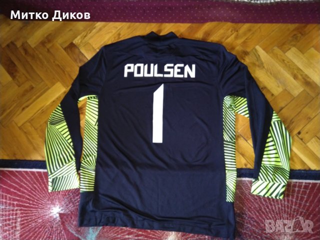 Вратарска футболна тениска Найк №1 Поулсен размер ХЛ, снимка 9 - Футбол - 24614442