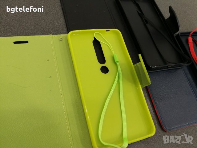 Nokia 6.1 2018 тефтер и силиконов гръб Carbon, снимка 3 - Калъфи, кейсове - 21725148
