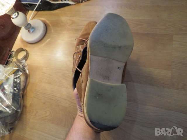 италиански мъжки обувки от телешка кожа -  Spiaggia - номер 43., снимка 8 - Мъжки ботуши - 26162109