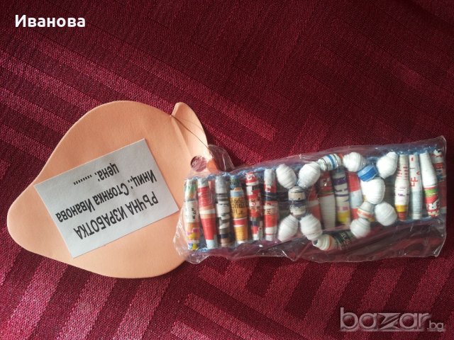 Ръчна изработка на бижута от хартия и квилинг  0.50лв, снимка 10 - Колиета, медальони, синджири - 20166828