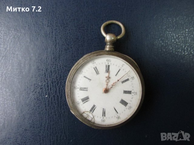 стар сребърен джобен часовник , снимка 3 - Антикварни и старинни предмети - 23508968