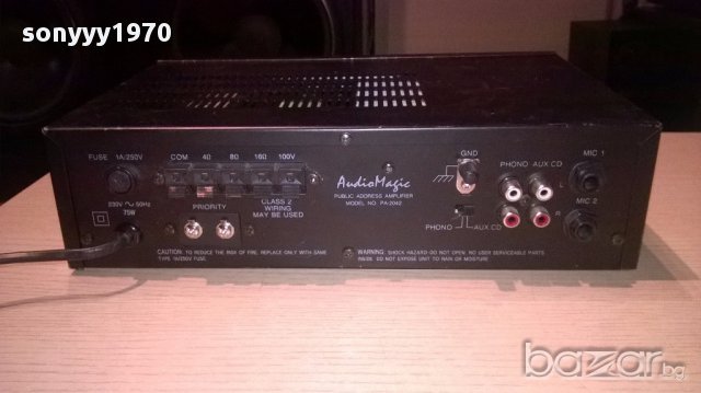 Audio magic pa-2042 profi amplifier-mono-внос швеицария, снимка 15 - Ресийвъри, усилватели, смесителни пултове - 15259581