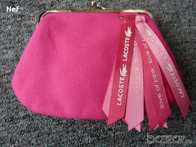 Нова чанта, портмоне Lacoste Touch of pink, оригинал, снимка 4 - Чанти - 11335184