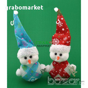 Декоративна фигурка, светеща в различни цветове - снежен човек. Изработена от PVC материал, снимка 3 - Коледни подаръци - 16204492