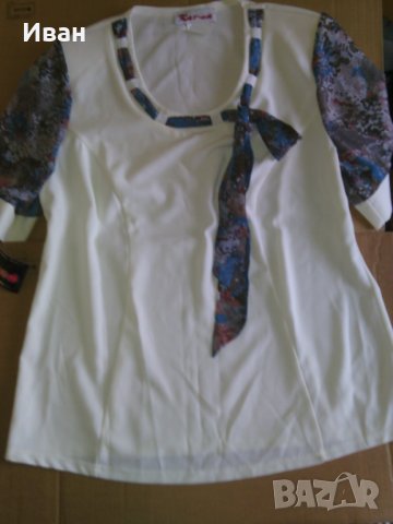 Нова стилна блуза + подарък още две блузки , снимка 3 - Ризи - 23745078