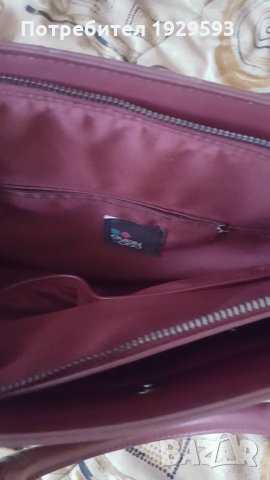 Дамска чанта марка Even&Odd, цвят бордо, снимка 7 - Чанти - 23203693