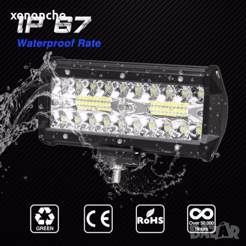 7inch 120 w LED бар 12V 24V, снимка 9 - Аксесоари и консумативи - 24733816