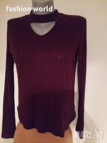 Дамска блуза  бордо, снимка 5 - Блузи с дълъг ръкав и пуловери - 23366403