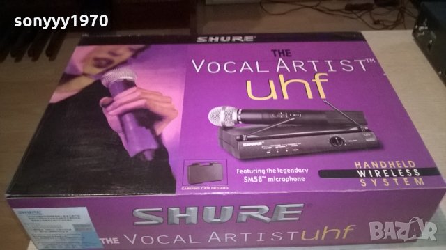 shure sm58-the vocal artist uhf microphone-внос швеицария, снимка 1 - Микрофони - 22540151