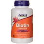 NOW Biotin 5000 мг, 60 Veg Capsules, снимка 1 - Хранителни добавки - 17285536