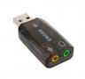 Аудио звукова карта USB 2.0 външна за компютър 3D адаптер конвертор 7.1 CH LUSO звук и микрофон в 1, снимка 1