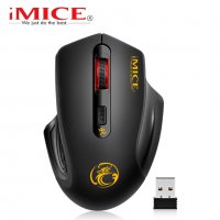 Безжична Мишка Безшумна Лазерна , снимка 1 - Клавиатури и мишки - 23336225