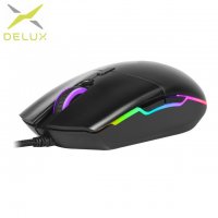 Нова мишка DELUX M630, 4000DPI, Game Titan, геймърски мишки, снимка 1 - Клавиатури и мишки - 23115191