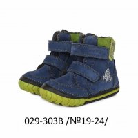 Детски обувки от естествена кожа - D.D.STEP - зимни, снимка 1 - Детски боти и ботуши - 23315538