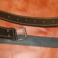 Асиметричен колан за дънки / унисекс / genuine leather , снимка 1 - Колани - 15381222