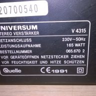 universum v4315-stereo amplifier-внос швеицария, снимка 18 - Ресийвъри, усилватели, смесителни пултове - 17231591