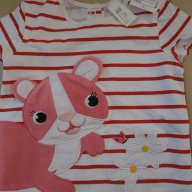 Ефектна детска тениска за момиче Н&м, размер 86, нова , снимка 3 - Бебешки блузки - 7853307