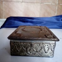 стара посребрена антикварна кутийка-арт деко, снимка 3 - Антикварни и старинни предмети - 21698101