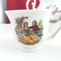  фин порцелан чаши за кафе чайник захарница латиера zajecar, снимка 12 - Антикварни и старинни предмети - 20188820