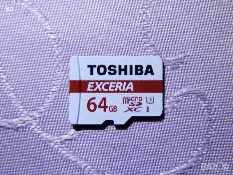 Toshiba Exceria 64GB microSDXC 90 MB/s 4K U3 карта памет, снимка 1