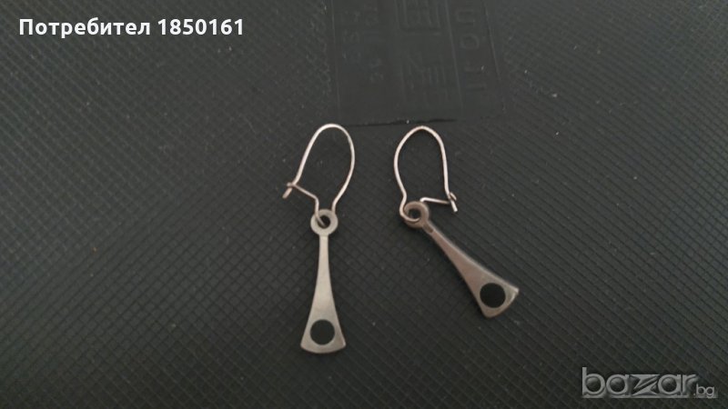  Елегантни сребърни обеци, снимка 1