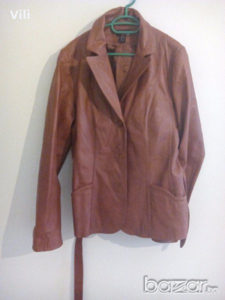 Дамско кожено яке + колан - естествена кожа - без забележки !, снимка 1