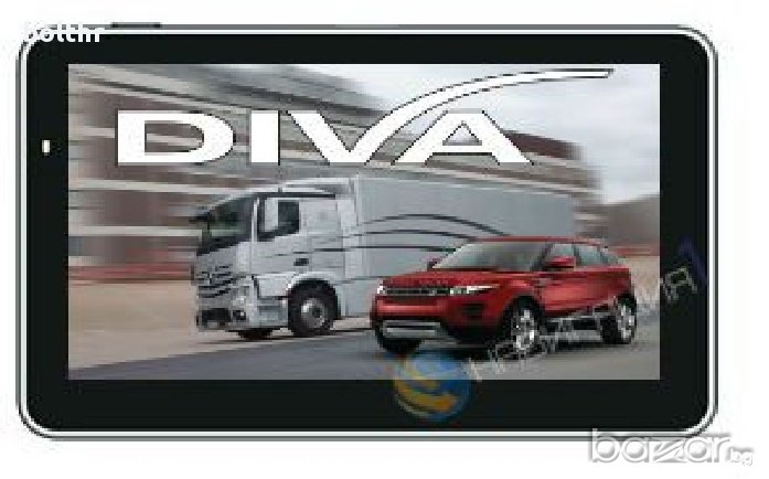 GPS НАВИГАЦИЯ DIVA 5019 HD EU 800 MHZ 256 RAM 8GB ЗА КАМИОН/ КОЛА, снимка 1