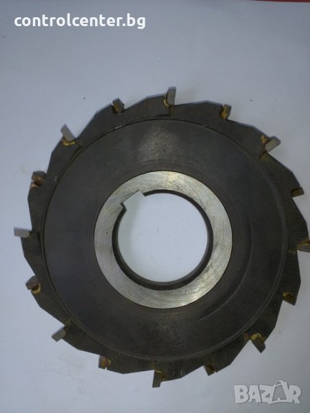 Фреза тристранна със ЗТП (запоени твърдосплавни пластини) 125 х 14 Р30, снимка 1