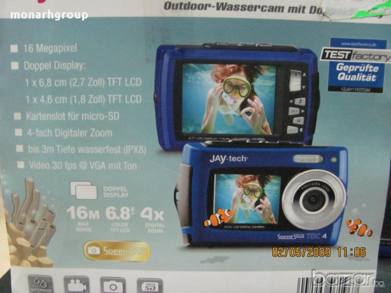Подводен фотоапарат Jaytech, снимка 1